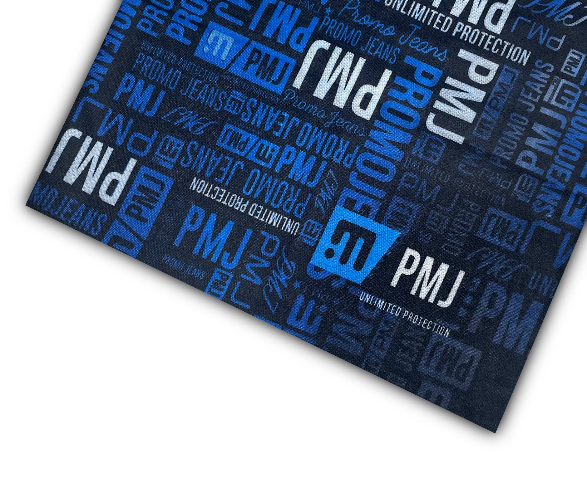 NECK TUBE PRINT BLACK & BLUE